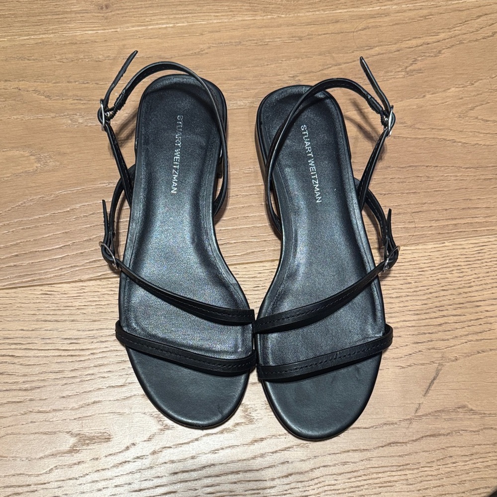 Stuart Weitzman Strappy Black Sandals